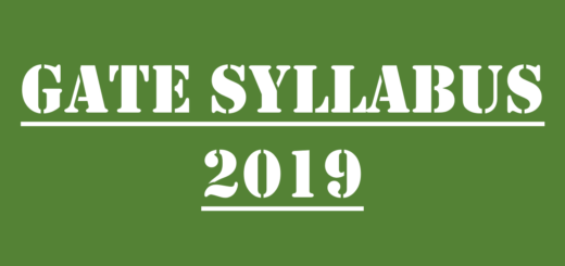 GATE Syllabus 2019